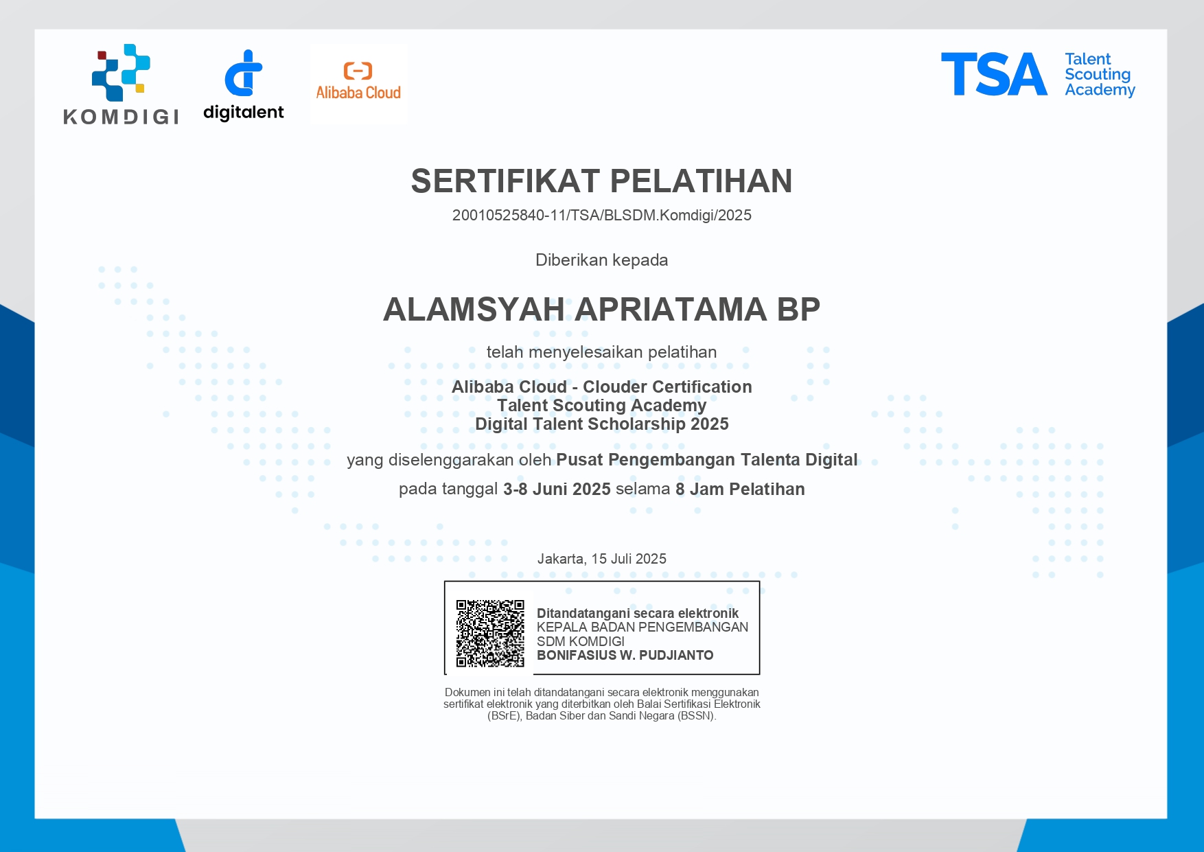 Sertifikat AI/ML